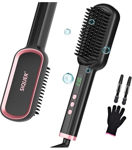 Amazon.com : 2023 Negative Ion Straightening Brush, Curler